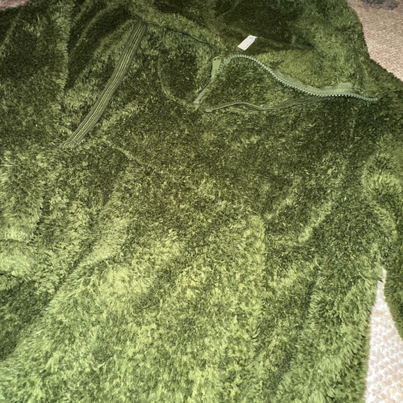 Free People Olive Teddy Pullover - Picture 4 of 6